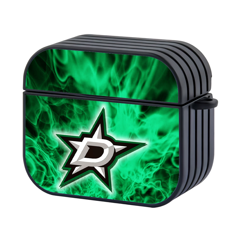 Dallas Stars Marble Green Apple Airpods 4 Case