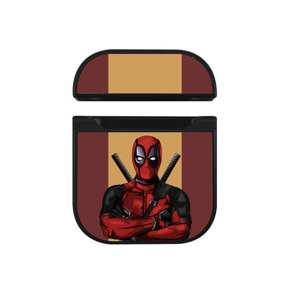 Deadpool Victory Style Apple Airpods Case Black