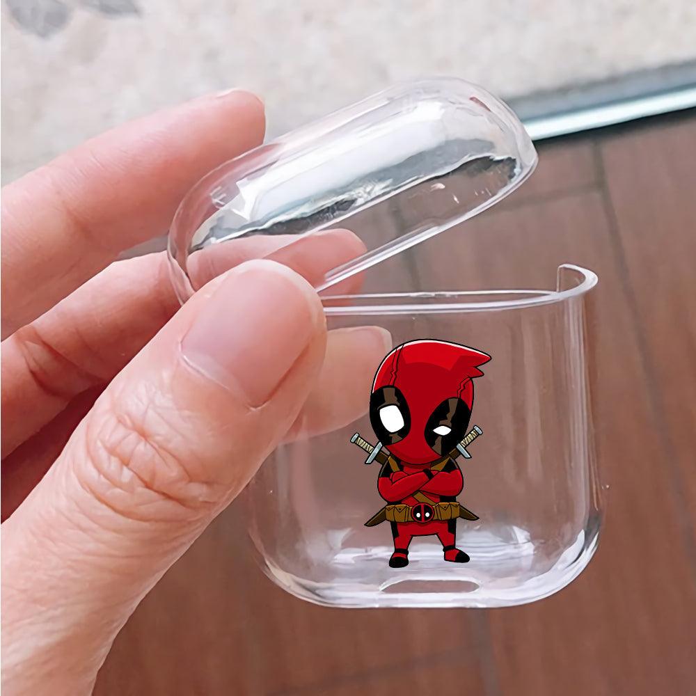 Deadpool Little Cute Apple Airpods Clear Case