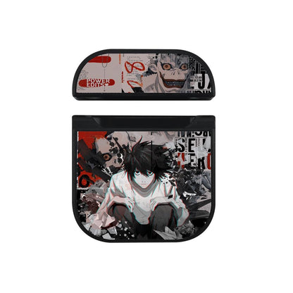 Death Note Blank Gaze Full of Power Apple Airpods Case Black