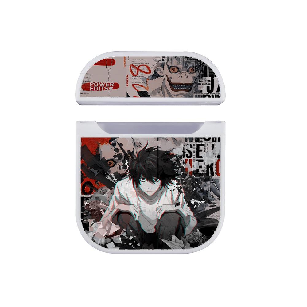 Death Note Blank Gaze Full of Power Apple Airpods Case White