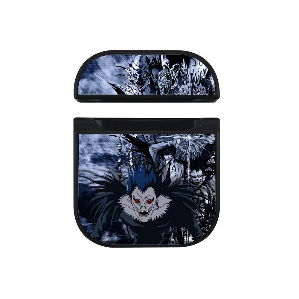 Death Note Looking at Desire Apple Airpods Case Black