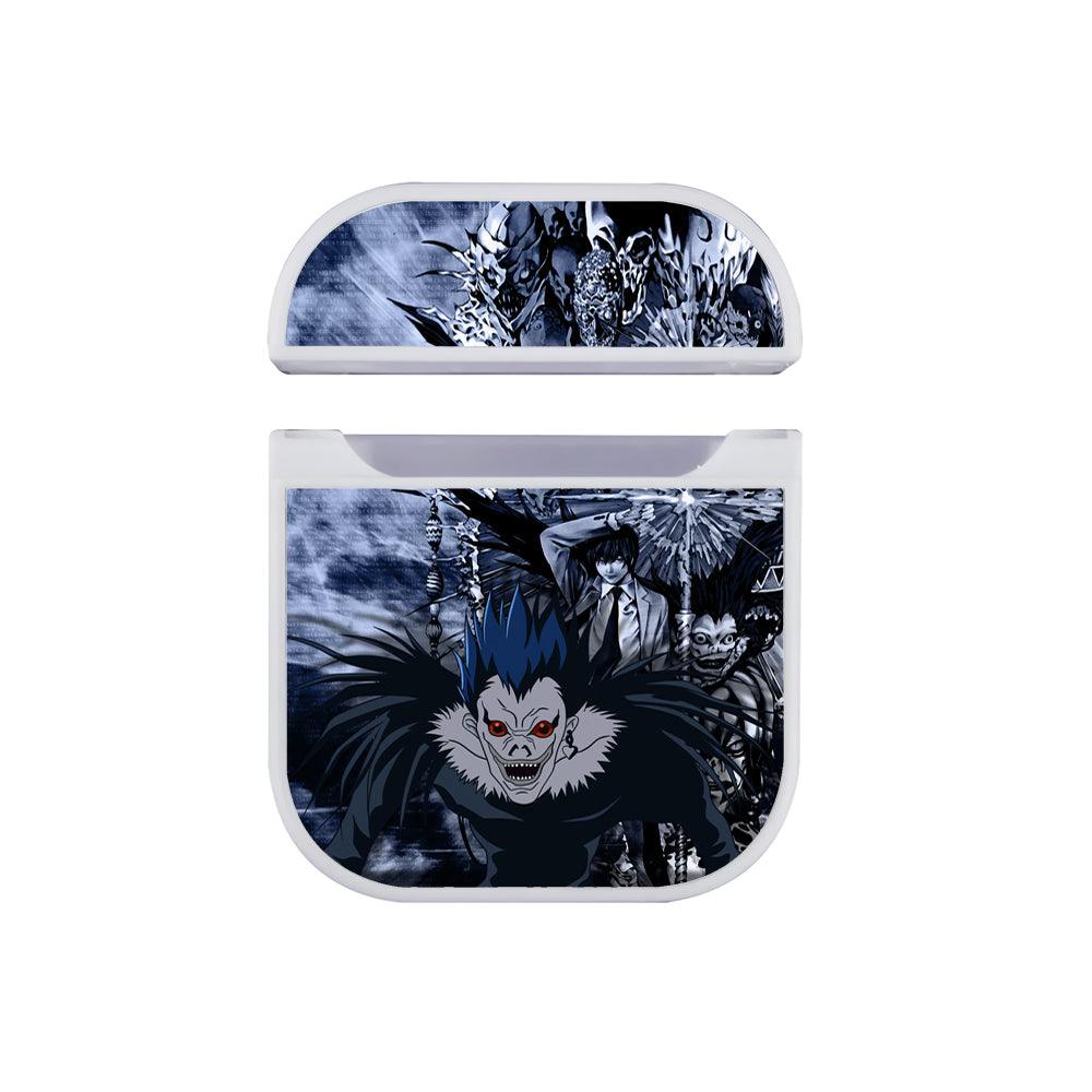 Death Note Looking at Desire Apple Airpods Case White