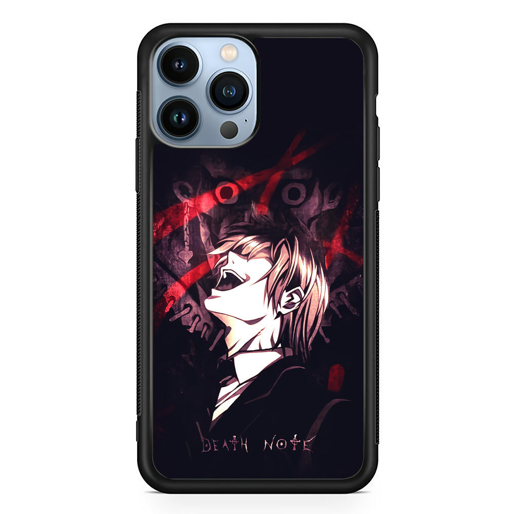Death Note Satisfied Laugh iPhone 15 Pro Case - Carneyforia