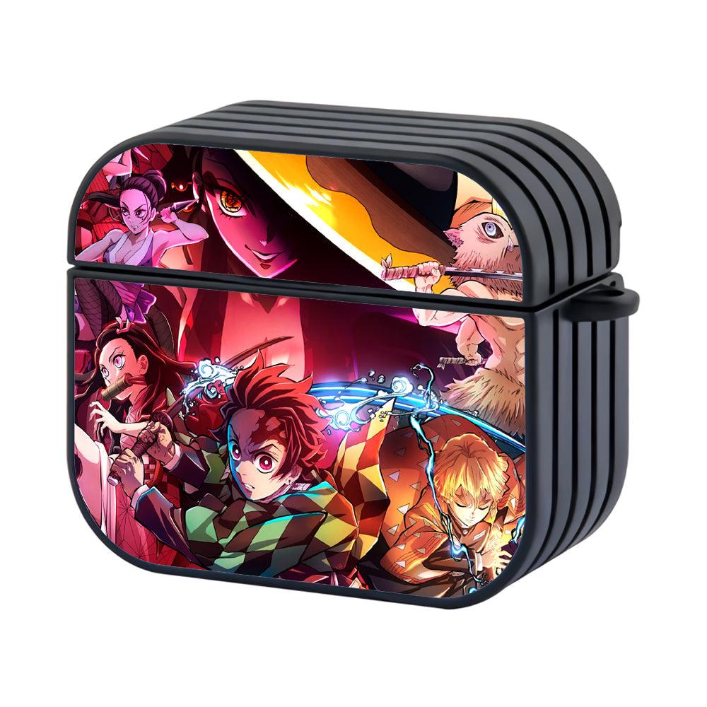 Demon Slayer Against The Strong Enemies Apple Airpods 4 Case Black