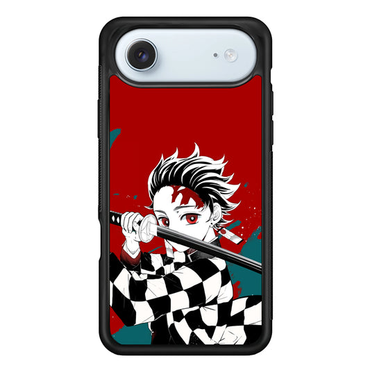 Demon Slayer Deep Blood of Tanjiro iPhone 17 Air Case