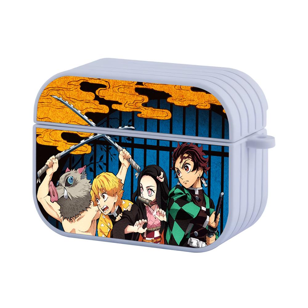 Demon Slayer Freedom Requires Struggle Apple Airpods Pro 3 Case-White-Carneyforia