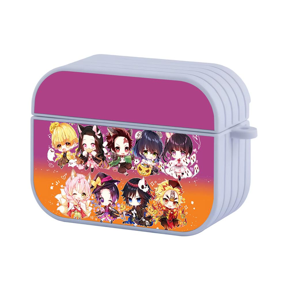 Demon Slayer Kimetsu no Yaiba Chibi Apple Airpods Pro 3 Case-White-Carneyforia