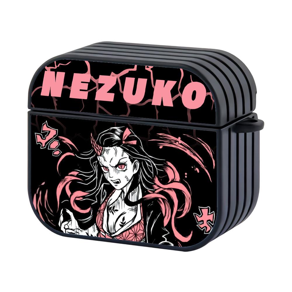 Demon Slayer Nezuko Devil Mode Apple Airpods 4 Case Black