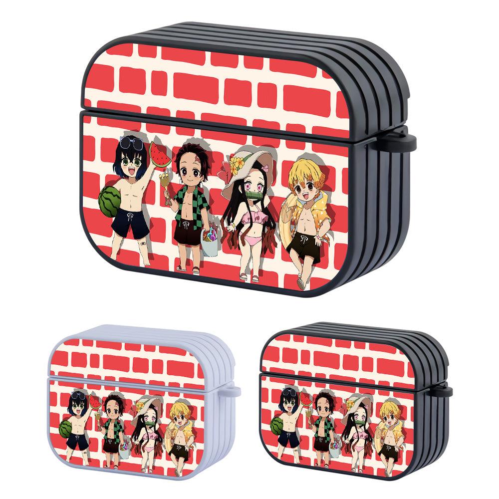 Demon Slayer Playing on The Beach Apple Airpods Pro Case