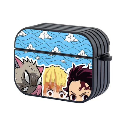 Demon Slayer Spying Mode Apple Airpods Pro Case Black