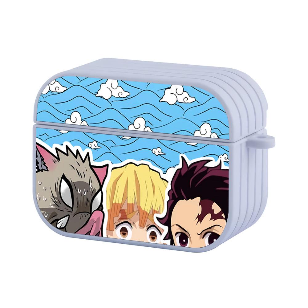 Demon Slayer Spying Mode Apple Airpods Pro Case White