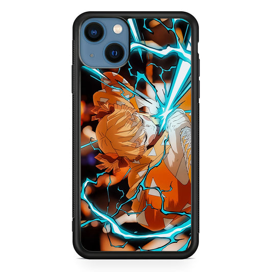 Demon Slayer Zenitsu Lightning Sword iPhone 14 Plus Case - Carneyforia