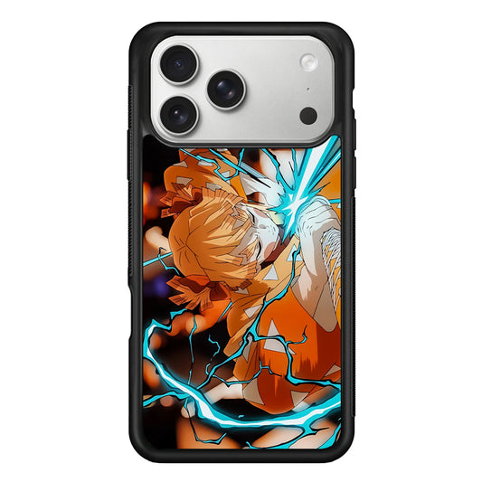Demon Slayer Zenitsu Lightning Sword iPhone 17 Pro Max Case