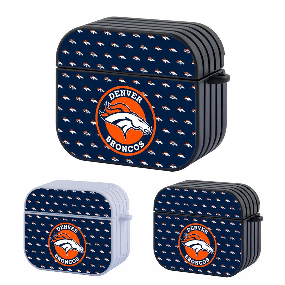 Denver Broncos NFL Rounded Emblem Over Banner Apple Airpods 4 Case