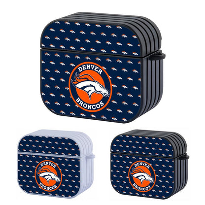 Denver Broncos NFL Rounded Emblem Over Banner Apple Airpods 4 Case