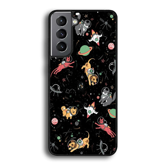 Dogs and Cats Space Form Samsung Galaxy A15 Case - Carneyforia