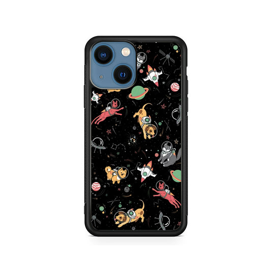 Dogs and Cats Space Form iPhone 15 Case