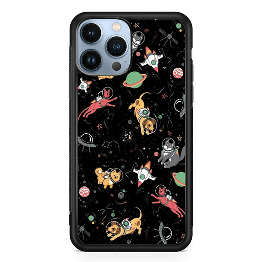 Dogs and Cats Space Form iPhone 14 Pro Max Case - Carneyforia