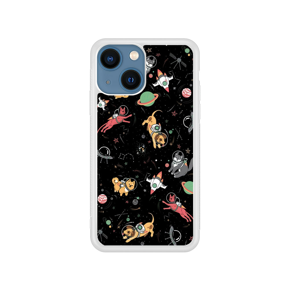 Dogs and Cats Space Form iPhone 15 Case