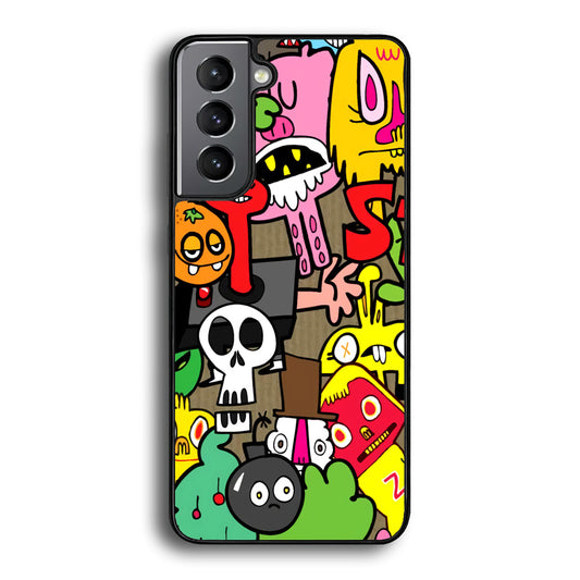 Doodle Halloween Scary Night Samsung Galaxy A16 Case - Carneyforia
