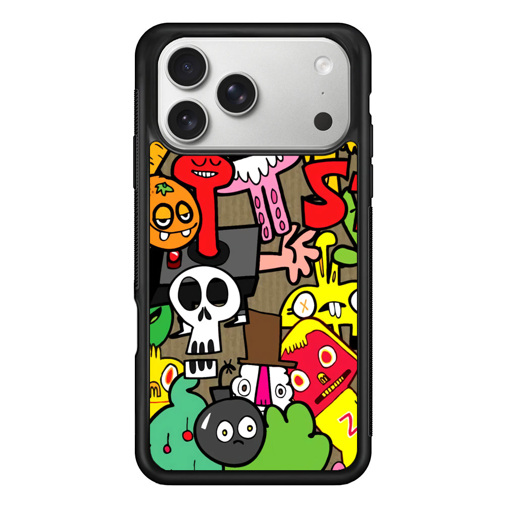 Doodle Halloween Scary Night iPhone 17 Pro Max Case