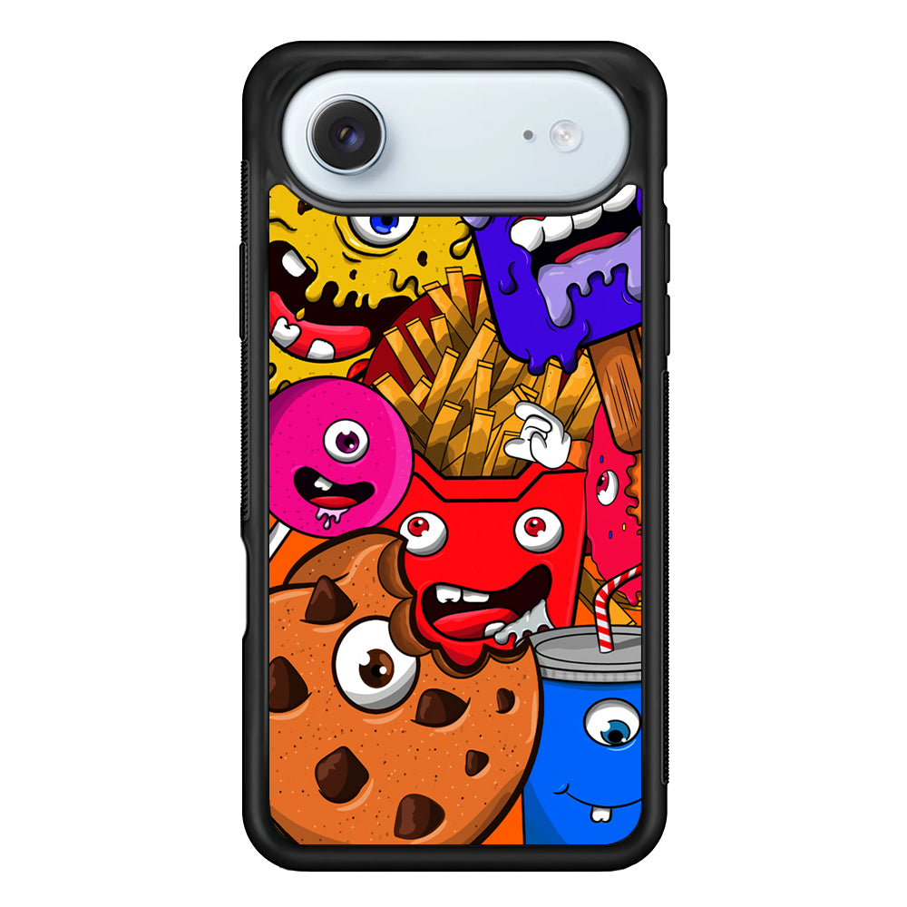 Doodle Monsters Snack iPhone 17 Air Case