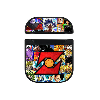 Dragon Ball Z Collage on Frame Apple Airpods Case Black