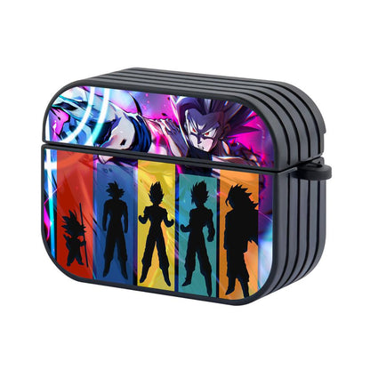 Dragon Ball Z Silhouette of Transformation Apple Airpods Pro Case Black
