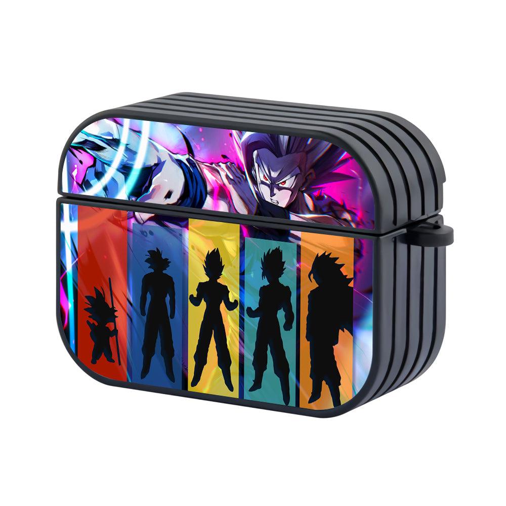 Dragon Ball Z Silhouette of Transformation Apple Airpods Pro 3 Case-Black-Carneyforia