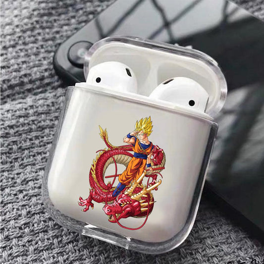 Dragon Ball Goku and The Dragon Apple Airpods Clear Case
