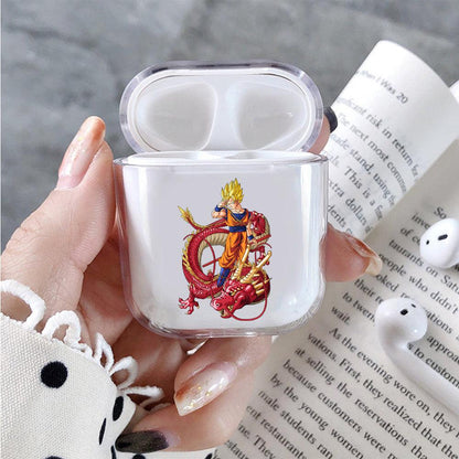Dragon Ball Goku and The Dragon Apple Airpods Clear Case