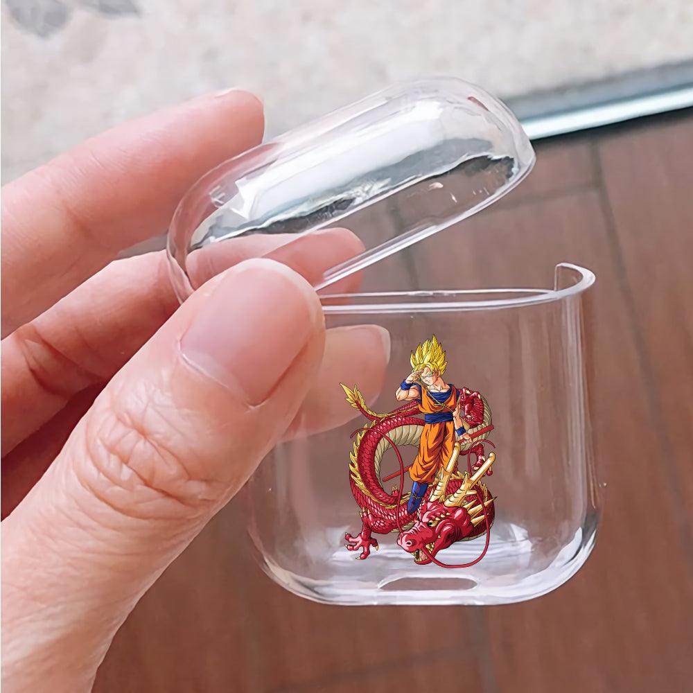 Dragon Ball Goku and The Dragon Apple Airpods Clear Case