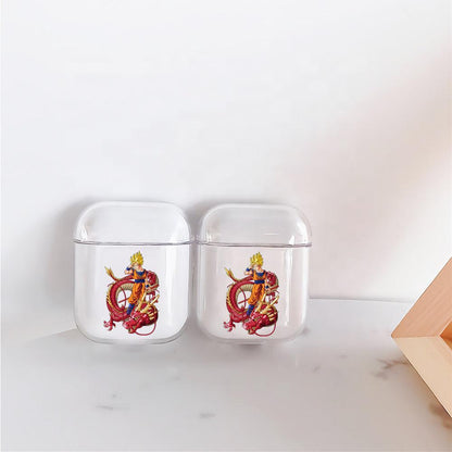 Dragon Ball Goku and The Dragon Apple Airpods Clear Case