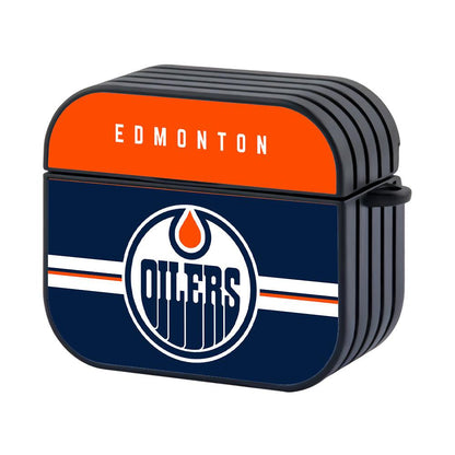 Edmonton Oilers NHL Shine on Top Apple Airpods 4 Case Black