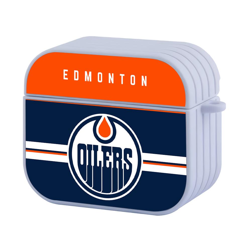 Edmonton Oilers NHL Shine on Top Apple Airpods 4 Case White