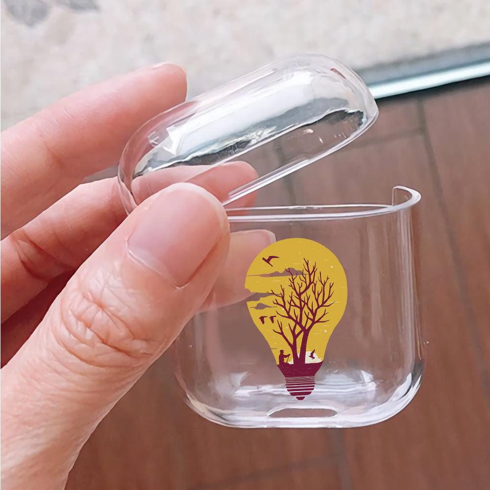 Evening Lights Apple Airpods Clear Case