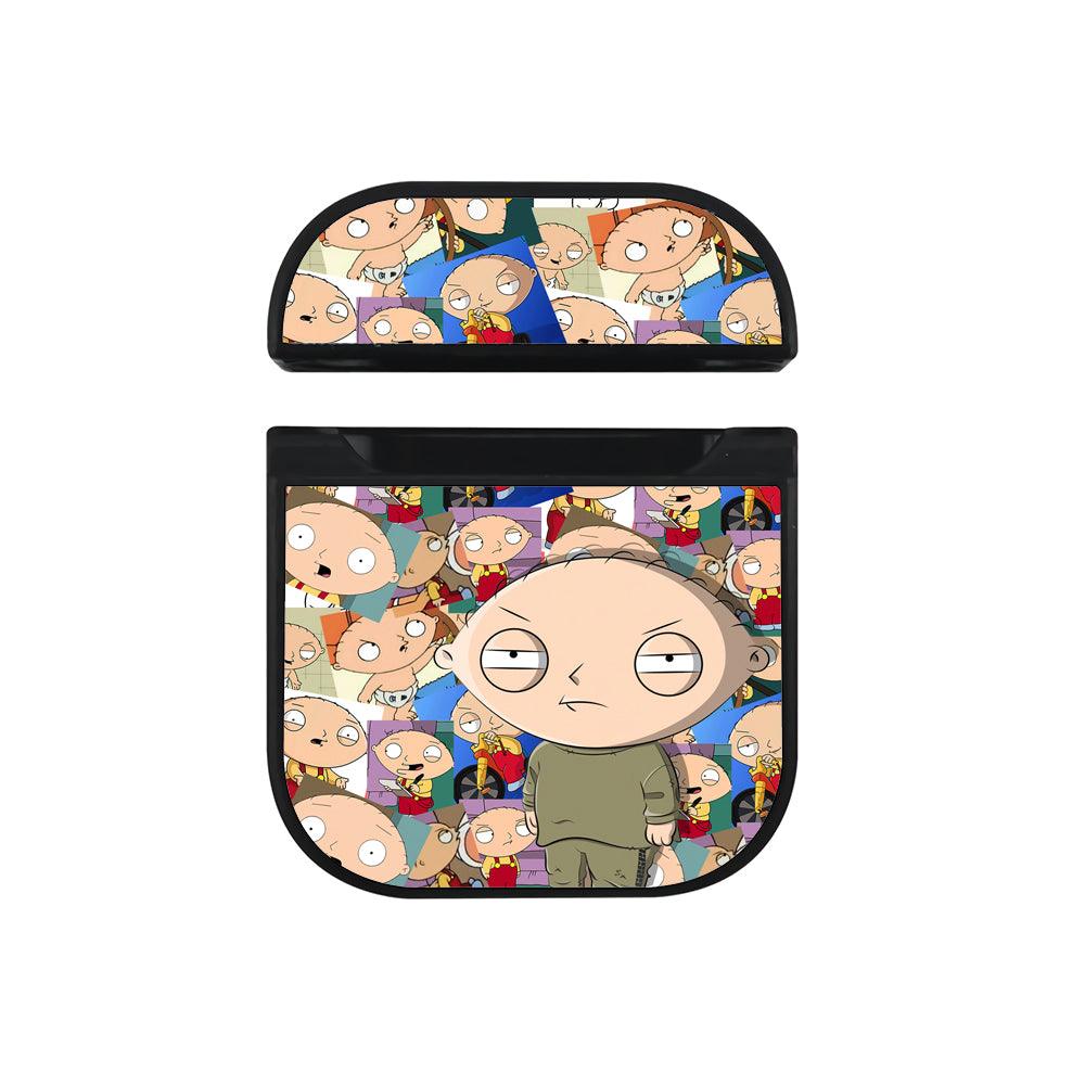 Family Guy Stewie Failed Party Apple Airpods Case Black