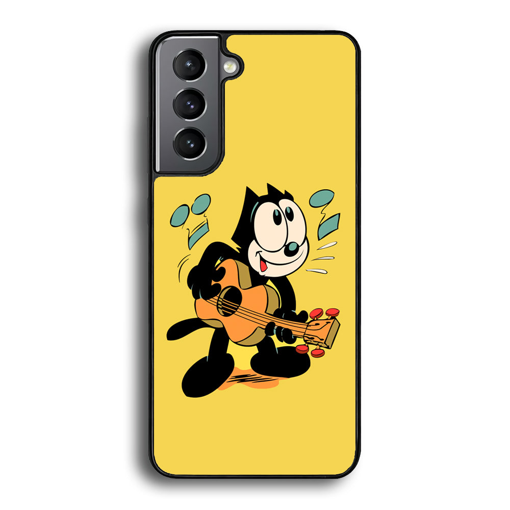 Felix The Cat Playing Okulele Samsung Galaxy A15 Case - Carneyforia