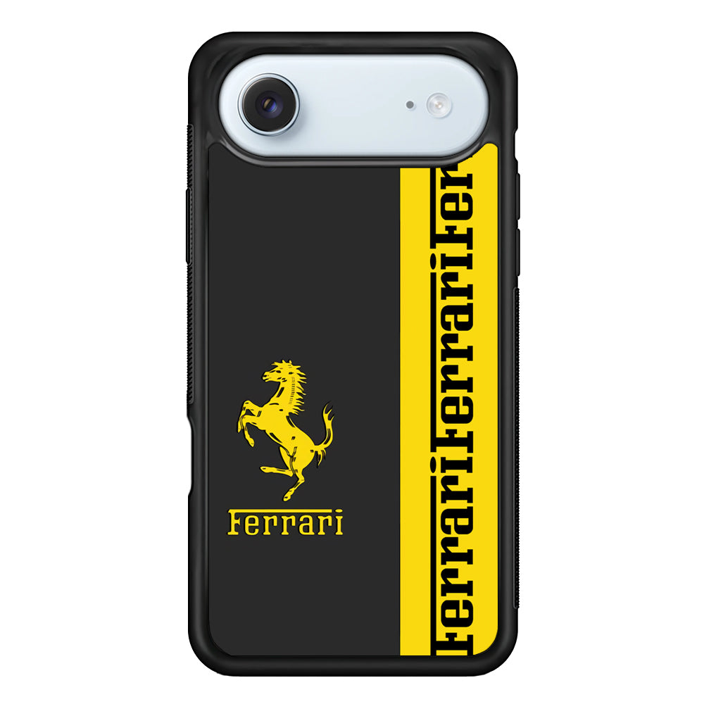 Ferrari Grey Of Yellow Symbol iPhone 17 Air Case