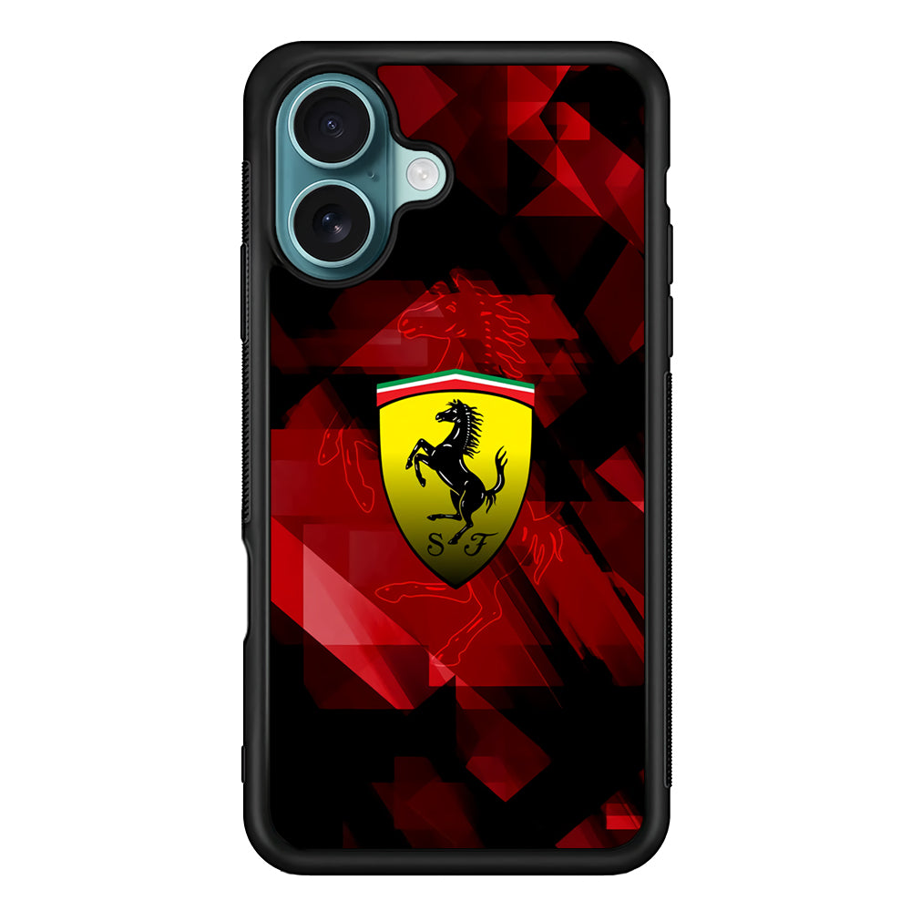 Ferrari Red Abstract iPhone 17 Case