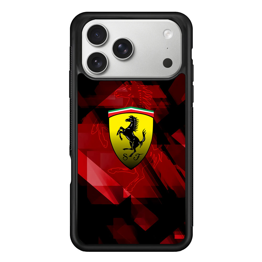 Ferrari Red Abstract iPhone 17 Pro Max Case