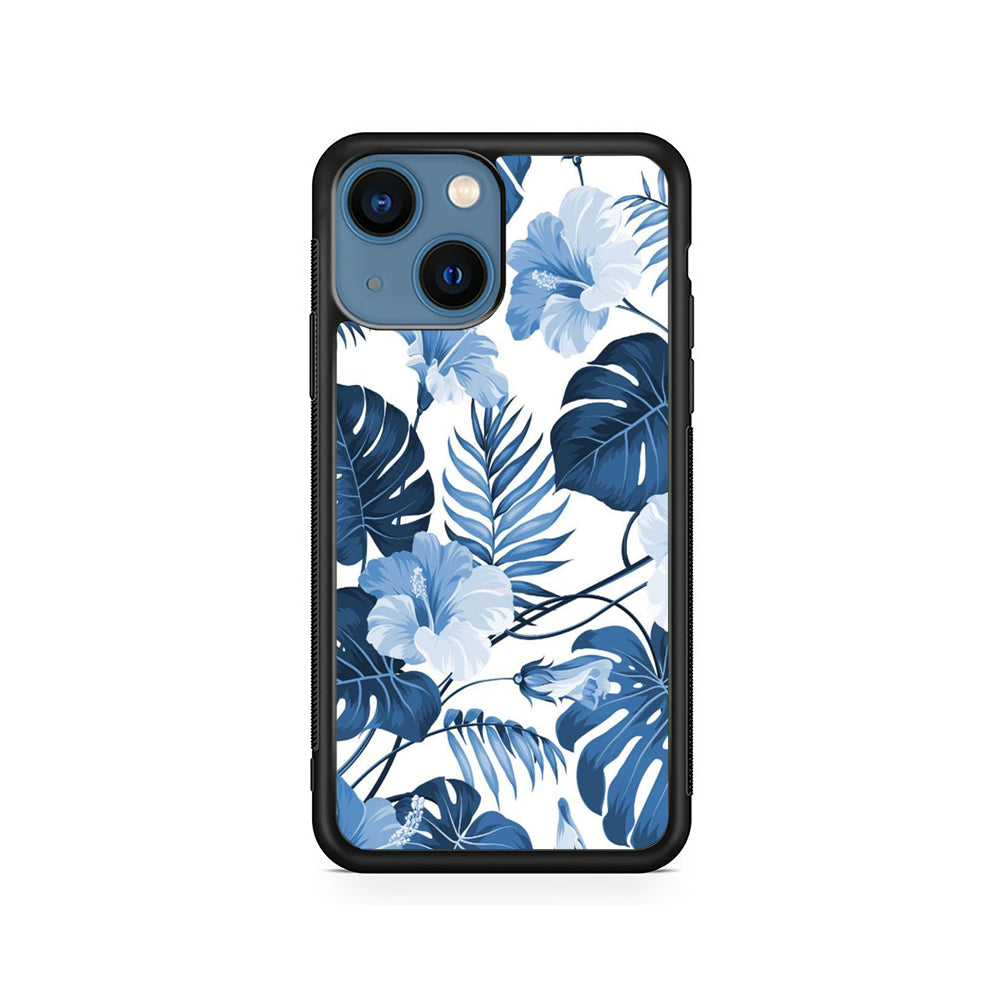 Flowers Sky Blue Hibiscus iPhone 15 Case