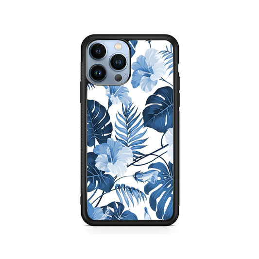 Flowers Sky Blue Hibiscus iPhone 14 Pro Max Case