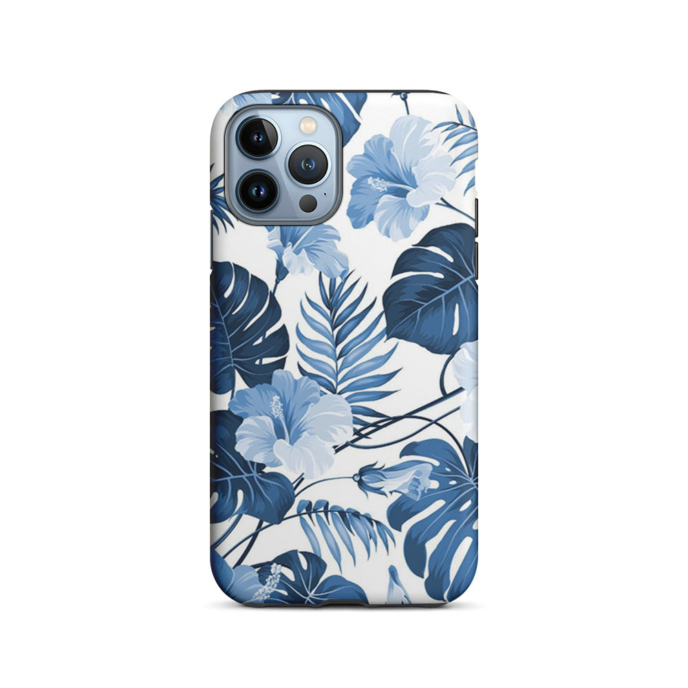 Flowers Sky Blue Hibiscus iPhone 15 Pro Max Case