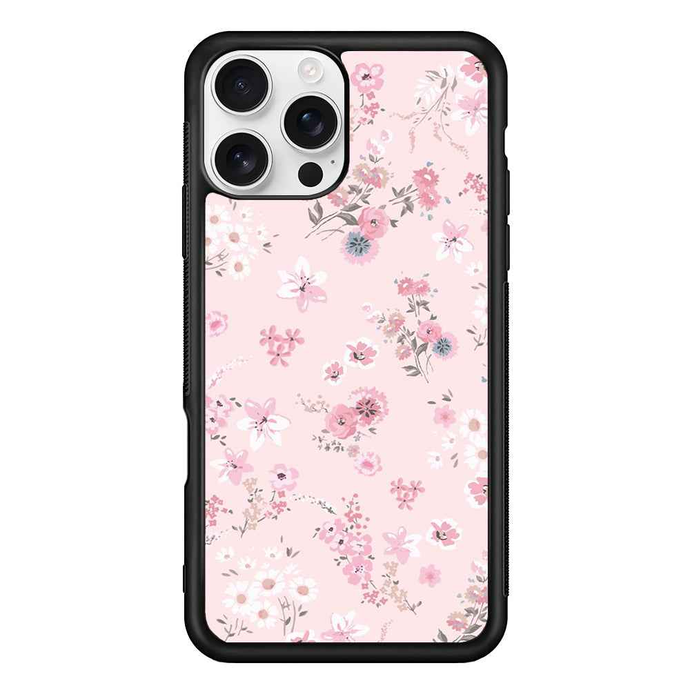Flowers Soft Pink iPhone 16 Pro Max Case