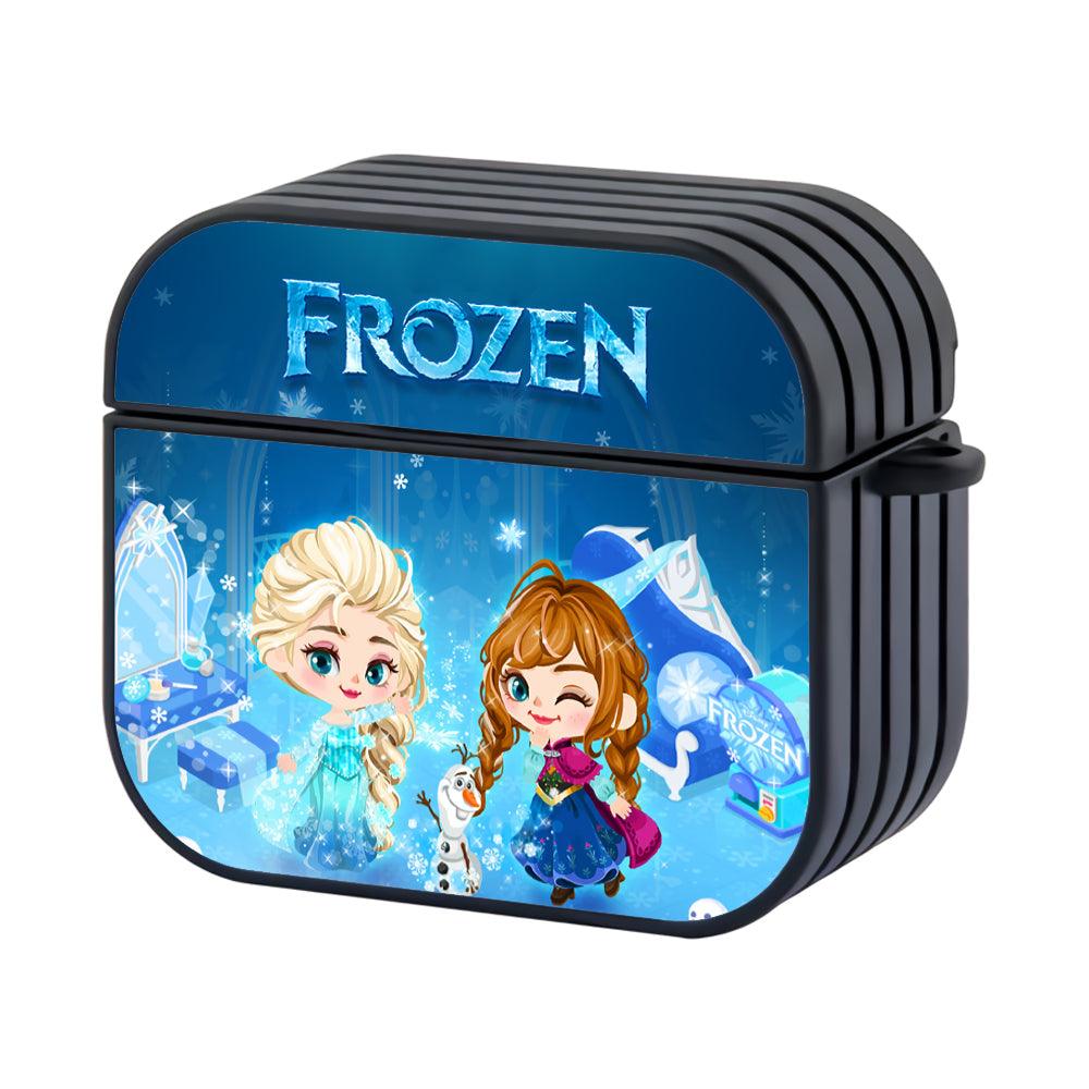 Frozen The Cute Face of Sibling Apple Airpods 3 Case Black