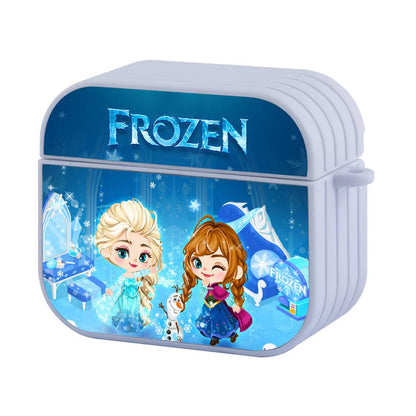 Frozen The Cute Face of Sibling Apple Airpods 4 Case White