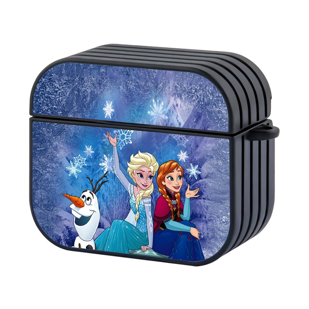 Frozen Together in Snowy Weather Apple Airpods 4 Case Black