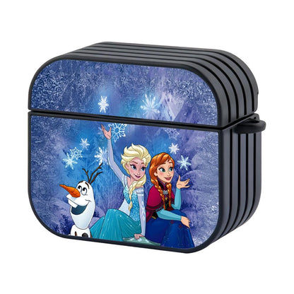 Frozen Together in Snowy Weather Apple Airpods 4 Case Black